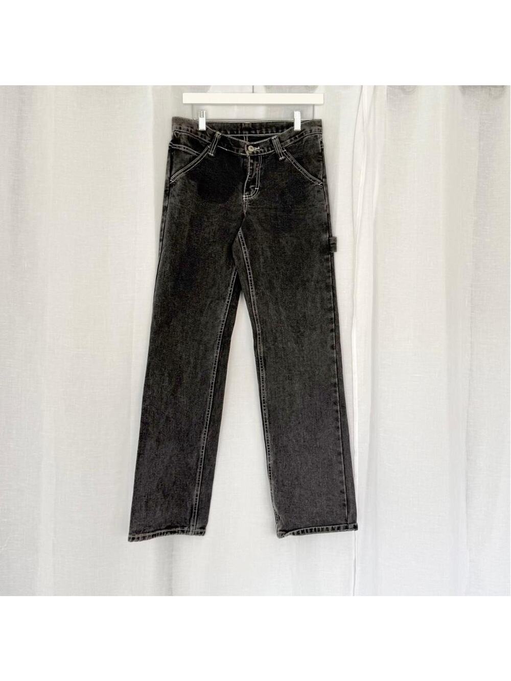 ✦ ⋆｡˚ y2k black carpenter jeans ♡ J. Galt ✦